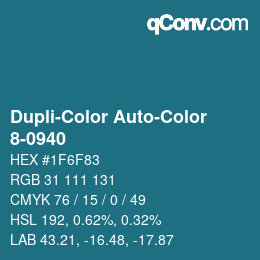 Color code: Dupli-Color Auto-Color - 8-0940 | qconv.com