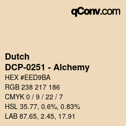 Code couleur: Dutch - DCP-0251 - Alchemy | qconv.com