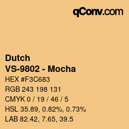 Farbcode: Dutch - VS-9802 - Mocha | qconv.com