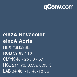 Farbcode: einzA Novacolor - einzA Adria | qconv.com