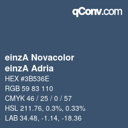 Código de color: einzA Novacolor - einzA Adria | qconv.com
