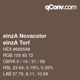 カラーコード: einzA Novacolor - einzA Torf | qconv.com