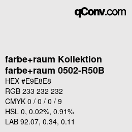 カラーコード: farbe+raum Kollektion - farbe+raum 0502-R50B | qconv.com