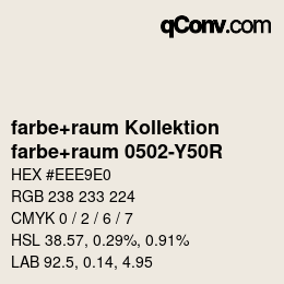 カラーコード: farbe+raum Kollektion - farbe+raum 0502-Y50R | qconv.com