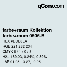 Farbcode: farbe+raum Kollektion - farbe+raum 0505-B | qconv.com