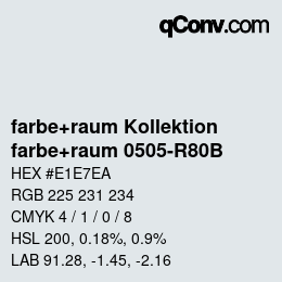 カラーコード: farbe+raum Kollektion - farbe+raum 0505-R80B | qconv.com
