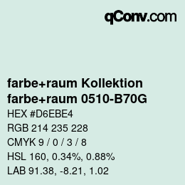 カラーコード: farbe+raum Kollektion - farbe+raum 0510-B70G | qconv.com