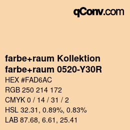 カラーコード: farbe+raum Kollektion - farbe+raum 0520-Y30R | qconv.com