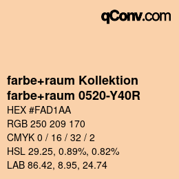 Farbcode: farbe+raum Kollektion - farbe+raum 0520-Y40R | qconv.com