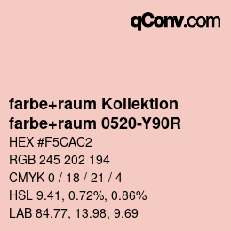 Farbcode: farbe+raum Kollektion - farbe+raum 0520-Y90R | qconv.com