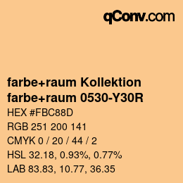 カラーコード: farbe+raum Kollektion - farbe+raum 0530-Y30R | qconv.com