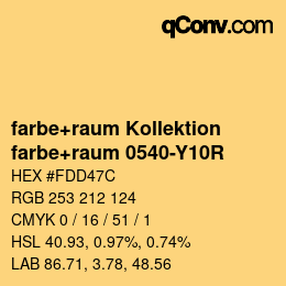 カラーコード: farbe+raum Kollektion - farbe+raum 0540-Y10R | qconv.com