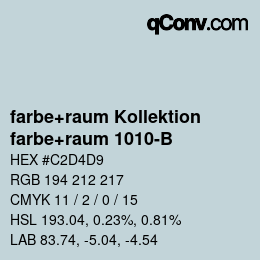 カラーコード: farbe+raum Kollektion - farbe+raum 1010-B | qconv.com