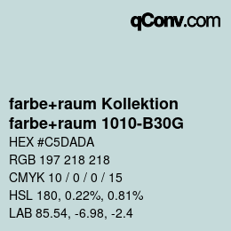 Farbcode: farbe+raum Kollektion - farbe+raum 1010-B30G | qconv.com