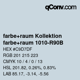 カラーコード: farbe+raum Kollektion - farbe+raum 1010-R90B | qconv.com