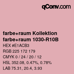 カラーコード: farbe+raum Kollektion - farbe+raum 1030-R10B | qconv.com