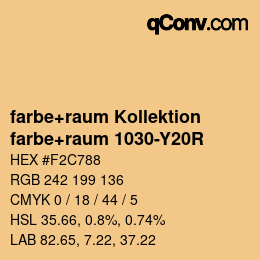 カラーコード: farbe+raum Kollektion - farbe+raum 1030-Y20R | qconv.com