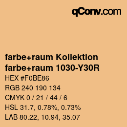 カラーコード: farbe+raum Kollektion - farbe+raum 1030-Y30R | qconv.com