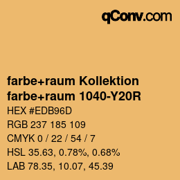 カラーコード: farbe+raum Kollektion - farbe+raum 1040-Y20R | qconv.com