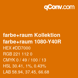 カラーコード: farbe+raum Kollektion - farbe+raum 1080-Y40R | qconv.com