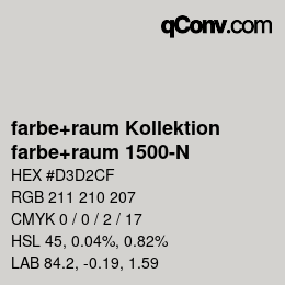 カラーコード: farbe+raum Kollektion - farbe+raum 1500-N | qconv.com