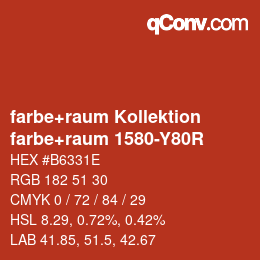 カラーコード: farbe+raum Kollektion - farbe+raum 1580-Y80R | qconv.com
