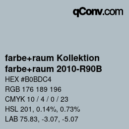 Code couleur: farbe+raum Kollektion - farbe+raum 2010-R90B | qconv.com