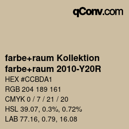 カラーコード: farbe+raum Kollektion - farbe+raum 2010-Y20R | qconv.com