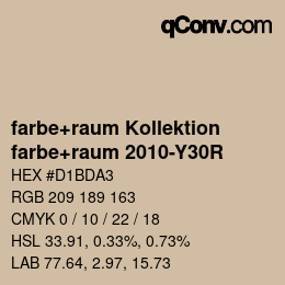 Farbcode: farbe+raum Kollektion - farbe+raum 2010-Y30R | qconv.com