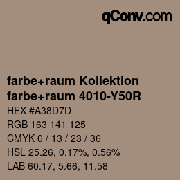 カラーコード: farbe+raum Kollektion - farbe+raum 4010-Y50R | qconv.com