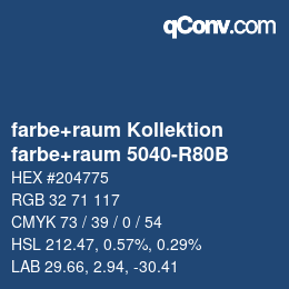 Farbcode: farbe+raum Kollektion - farbe+raum 5040-R80B | qconv.com