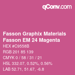 Farbcode: Fasson Graphix Materials - Fasson EM 24 Magenta | qconv.com