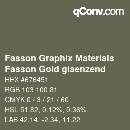 Code couleur: Fasson Graphix Materials - Fasson Gold glaenzend | qconv.com