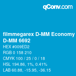 Code couleur: filmmegarex D-MM Economy Grade - D-MM 6692 | qconv.com