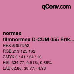 Farbcode: normex - filmnormex D-CUM 055 Erikarot | qconv.com