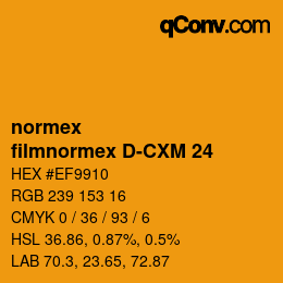 Farbcode: normex - filmnormex D-CXM 24 | qconv.com