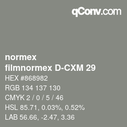 Farbcode: normex - filmnormex D-CXM 29 | qconv.com