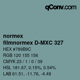 Farbcode: normex - filmnormex D-MXC 327 | qconv.com