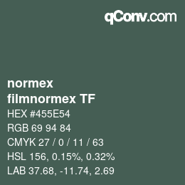 Farbcode: normex - filmnormex TF | qconv.com