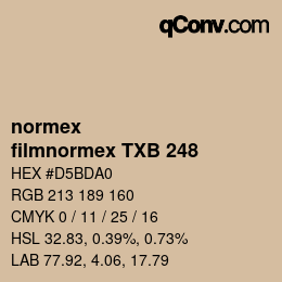 カラーコード: normex - filmnormex TXB 248 | qconv.com