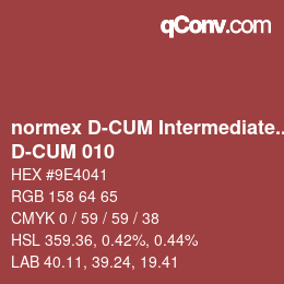 カラーコード: normex D-CUM Intermediate Grade - D-CUM 010 | qconv.com