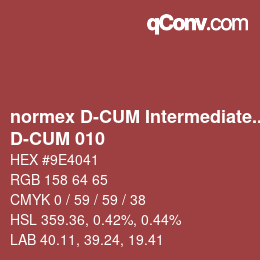 Farbcode: normex D-CUM Intermediate Grade - D-CUM 010 | qconv.com