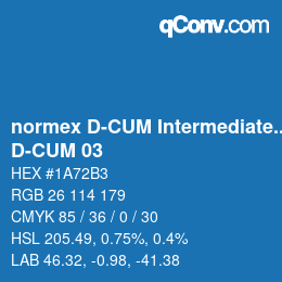 カラーコード: normex D-CUM Intermediate Grade - D-CUM 03 | qconv.com