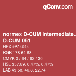 Color code: normex D-CUM Intermediate Grade - D-CUM 051 | qconv.com