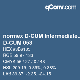 Color code: normex D-CUM Intermediate Grade - D-CUM 053 | qconv.com
