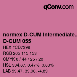 Color code: normex D-CUM Intermediate Grade - D-CUM 055 | qconv.com