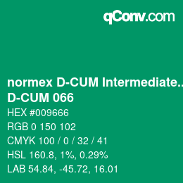 Color code: normex D-CUM Intermediate Grade - D-CUM 066 | qconv.com
