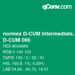 Farbcode: normex D-CUM Intermediate Grade - D-CUM 066 | qconv.com