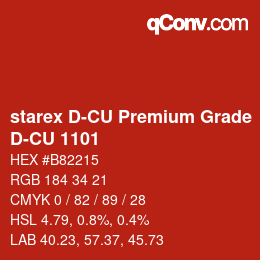 カラーコード: starex D-CU Premium Grade - D-CU 1101 | qconv.com