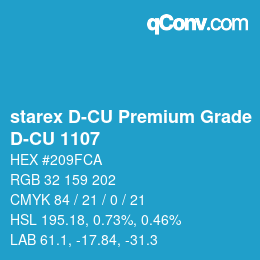 Code couleur: starex D-CU Premium Grade - D-CU 1107 | qconv.com